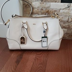 Ralph Lauren lanesborough double zip satchel purse
